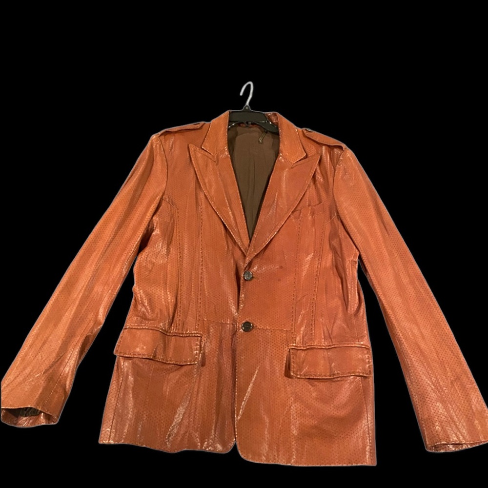 Vintage Roberto cavalier leather jacket/ blazer